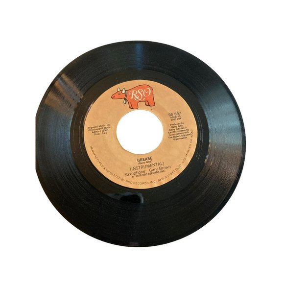 Vintage 7” 45 RPM vinyl record Frankie Valli Grease instrumental - Picture 1 of 4